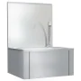 Stainless steel sink with faucet and soap dispenser by vidaXL, Sinks - Ref: Foro24-51114, Price: 222,31 €, Discount: %