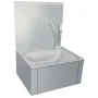 Fregadero lavamanos con grifo y dispensador de jabón acero inox de vidaXL, Fregaderos - Ref: Foro24-51114, Precio: 222,31 €, ...