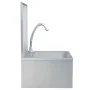 Fregadero lavamanos con grifo y dispensador de jabón acero inox de vidaXL, Fregaderos - Ref: Foro24-51114, Precio: 222,31 €, ...