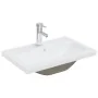 Lavabo empotrado con grifo cerámica blanco 61x39x18 cm de vidaXL, Lavabos - Ref: Foro24-148624, Precio: 156,02 €, Descuento: %