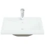 Lavabo empotrado con grifo cerámica blanco 61x39x18 cm de vidaXL, Lavabos - Ref: Foro24-148624, Precio: 156,02 €, Descuento: %