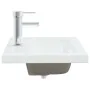 Lavabo empotrado con grifo cerámica blanco 61x39x18 cm de vidaXL, Lavabos - Ref: Foro24-148624, Precio: 156,02 €, Descuento: %