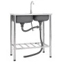 Fregadero de camping doble seno y grifo acero inoxidable de vidaXL, Fregaderos - Ref: Foro24-151211, Precio: 177,98 €, Descue...