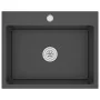 Handgefertigtes Waschbecken aus schwarzem Edelstahl von vidaXL, Sinkt - Ref: Foro24-51511, Preis: 105,90 €, Rabatt: %