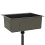 Handgefertigtes Waschbecken aus schwarzem Edelstahl von vidaXL, Sinkt - Ref: Foro24-51511, Preis: 105,90 €, Rabatt: %