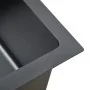 Handgefertigtes Waschbecken aus schwarzem Edelstahl von vidaXL, Sinkt - Ref: Foro24-51511, Preis: 105,90 €, Rabatt: %