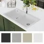 Built-in two-bowl cream white granite sink by vidaXL, Sinks - Ref: Foro24-141677, Price: 339,68 €, Discount: %