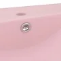 Luxury sink with ceramic faucet 60x46 cm matte pink by vidaXL, Sinks - Ref: Foro24-147021, Price: 100,95 €, Discount: %