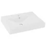 Lavabo de lujo con grifo cerámica 60x46 cm blanco mate de vidaXL, Lavabos - Ref: Foro24-147020, Precio: 92,55 €, Descuento: %