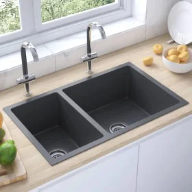 Stainless steel kitchen sink by vidaXL, Sinks - Ref: Foro24-51562, Price: 139,59 €, Discount: %