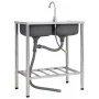 Double sink camping and stainless steel faucet by vidaXL, Sinks - Ref: Foro24-151212, Price: 198,06 €, Discount: %