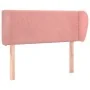 Cabecero de terciopelo rosa 83x23x78/88 cm de vidaXL, Cabeceros y pies de cama - Ref: Foro24-3117039, Precio: 40,83 €, Descue...