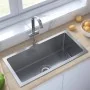 Handgefertigte Küchenspüle aus Edelstahl von vidaXL, Sinkt - Ref: Foro24-51504, Preis: 100,32 €, Rabatt: %