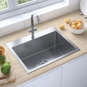 Handmade stainless steel kitchen sink by vidaXL, Sinks - Ref: Foro24-51510, Price: 95,99 €, Discount: %
