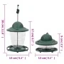 Comederos para pájaros 3 uds verde oscuro 13x13x17 cm de vidaXL, Comederos para pájaros - Ref: Foro24-364829, Precio: 28,18 €...