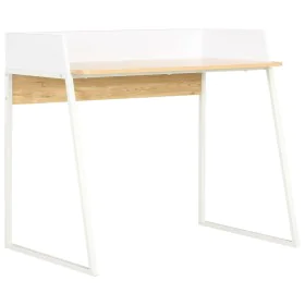 Escritorio color roble y blanco 90x60x88 cm de vidaXL, Escritorios - Ref: Foro24-20265, Precio: 80,11 €, Descuento: %
