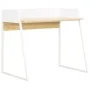 Escritorio color roble y blanco 90x60x88 cm de vidaXL, Escritorios - Ref: Foro24-20265, Precio: 80,11 €, Descuento: %