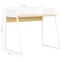 Escritorio color roble y blanco 90x60x88 cm de vidaXL, Escritorios - Ref: Foro24-20265, Precio: 80,11 €, Descuento: %