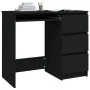Schwarzer Sperrholz-Schreibtisch 90x45x76 cm von vidaXL, Schreibtische - Ref: Foro24-801374, Preis: 89,49 €, Rabatt: %