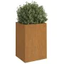 Jardinera de acero corten 42x38x75 cm de vidaXL, Maceteros y jardineras - Ref: Foro24-821554, Precio: 59,30 €, Descuento: %