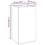 Corten steel planter 42x38x75 cm by vidaXL, Pots and planters - Ref: Foro24-821554, Price: 59,30 €, Discount: %
