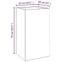 Jardinera de acero corten 42x38x75 cm de vidaXL, Maceteros y jardineras - Ref: Foro24-821554, Precio: 59,30 €, Descuento: %