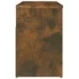 Banco zapatero madera contrachapada roble ahumado 80x30x45 cm de vidaXL, Zapateros y organizadores de calzado - Ref: Foro24-8...