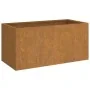Jardinera de acero corten 62x30x29 cm de vidaXL, Maceteros y jardineras - Ref: Foro24-821556, Precio: 44,39 €, Descuento: %