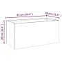 Jardinera de acero corten 62x30x29 cm de vidaXL, Maceteros y jardineras - Ref: Foro24-821556, Precio: 44,39 €, Descuento: %