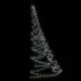 Árbol de pared con gancho metálico 720 LED blanco frío 5 m de vidaXL, Mangueras y guirnaldas de luces - Ref: Foro24-328645, P...