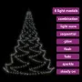 Árbol de pared con gancho metálico 720 LED blanco frío 5 m de vidaXL, Mangueras y guirnaldas de luces - Ref: Foro24-328645, P...