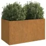 Jardinera de acero corten 62x40x39 cm de vidaXL, Maceteros y jardineras - Ref: Foro24-821557, Precio: 53,87 €, Descuento: %