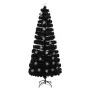 Árbol de Navidad copos de nieve LED fibra óptica negro 240 cm de vidaXL, Arboles de navidad - Ref: Foro24-328465, Precio: 155...