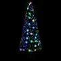 Árbol de Navidad copos de nieve LED fibra óptica negro 240 cm de vidaXL, Arboles de navidad - Ref: Foro24-328465, Precio: 155...