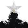 Árbol de Navidad copos de nieve LED fibra óptica negro 240 cm de vidaXL, Arboles de navidad - Ref: Foro24-328465, Precio: 155...