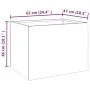 Corten steel planter 62x47x46 cm by vidaXL, Pots and planters - Ref: Foro24-821558, Price: 59,56 €, Discount: %