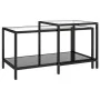 Mesita de centro 2 piezas vidrio templado negro de vidaXL, Mesas auxiliares - Ref: Foro24-331614, Precio: 109,82 €, Descuento: %