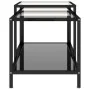 Mesita de centro 2 piezas vidrio templado negro de vidaXL, Mesas auxiliares - Ref: Foro24-331614, Precio: 109,82 €, Descuento: %