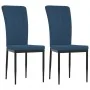 Esszimmerstühle 2 Einheiten aus blauem Samt von vidaXL, Essstühle - Ref: Foro24-326092, Preis: 87,22 €, Rabatt: %