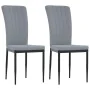 Sillas de comedor 2 unidades terciopelo gris claro de vidaXL, Sillas de comedor - Ref: Foro24-326093, Precio: 100,20 €, Descu...