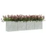 Arriate de acero galvanizado plateado 320x40x77 cm de vidaXL, Maceteros y jardineras - Ref: Foro24-316891, Precio: 95,51 €, D...