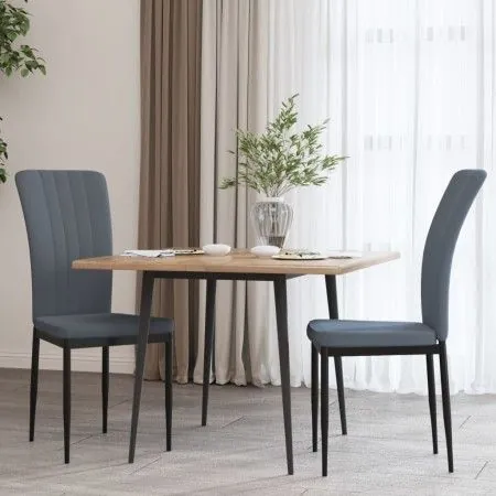 Sillas de comedor 2 unidades terciopelo gris oscuro de vidaXL, Sillas de comedor - Ref: Foro24-326094, Precio: 82,57 €, Descu...