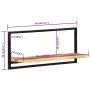 Wall shelves 2 units solid acacia wood 80x25x35 cm by vidaXL, Shelves and shelves - Ref: Foro24-338458, Price: 77,43 €, Disco...