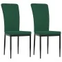 Sillas de comedor 2 unidades terciopelo verde oscuro de vidaXL, Sillas de comedor - Ref: Foro24-326095, Precio: 87,43 €, Desc...
