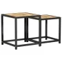 Mesas de centro 2 unidades MDF negro y amarillo de vidaXL, Mesas auxiliares - Ref: Foro24-331656, Precio: 41,79 €, Descuento: %