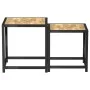 Mesas de centro 2 unidades MDF negro y amarillo de vidaXL, Mesas auxiliares - Ref: Foro24-331656, Precio: 41,79 €, Descuento: %