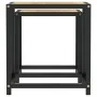 Mesas de centro 2 unidades MDF negro y amarillo de vidaXL, Mesas auxiliares - Ref: Foro24-331656, Precio: 41,79 €, Descuento: %