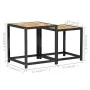 Mesas de centro 2 unidades MDF negro y amarillo de vidaXL, Mesas auxiliares - Ref: Foro24-331656, Precio: 41,79 €, Descuento: %