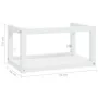 Estructura de lavabo suspendido hierro blanco 59x38x31 cm de vidaXL, Tocadores de baño - Ref: Foro24-338491, Precio: 45,71 €,...