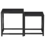 Couchtische 2 Einheiten aus schwarzem MDF von vidaXL, Seitentische - Ref: Foro24-331658, Preis: 39,66 €, Rabatt: %